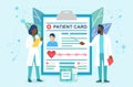 Patient card vector illustration