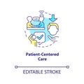 Patient centered care concept icon Royalty Free Stock Photo