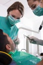 Patient at dental clinic