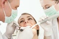 Patient with Dentist - dental treatment