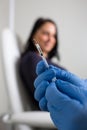 Patient getting a vaccine shot from a doctor/nurse against a virus