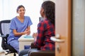 Patient Having Consultation With Female Doctor In Office Royalty Free Stock Photo