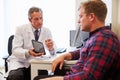 Patient Having Consultation With Male Doctor In Office Royalty Free Stock Photo