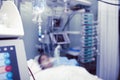 Patient in the intensive care unit Royalty Free Stock Photo