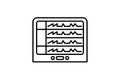 Patient Monitor icon. Icon line style.