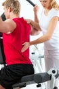 Patient at the physiotherapy Royalty Free Stock Photo