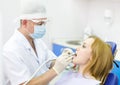 Patient receiving dental care from doctor