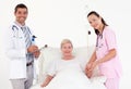 Patient recovering in a hospital Royalty Free Stock Photo