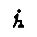 Patient rehabilitation outline icon. Signs and symbols can be used for web, logo, mobile app, UI, UX