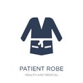 Patient robe icon. Trendy flat vector Patient robe icon on white