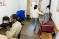 Patient's waiting at the at the Nekemte Eye Clinic Royalty Free Stock Photo