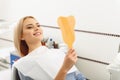 Patient sitting in room of dentist Royalty Free Stock Photo