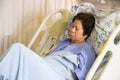 Patient sleeping in hospital Royalty Free Stock Photo