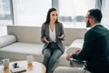 patient and therapist talking Royalty Free Stock Photo