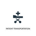 Patient Transportation icon. Simple