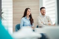 Patients consulting the dentist at dental clinic Royalty Free Stock Photo