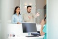 Patients consulting the dentist at dental clinic Royalty Free Stock Photo