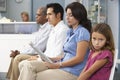 Patients In Doctors Waiting Room Royalty Free Stock Photo