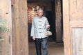 Patients in the doorway of modern Chinese Medicine Museum Royalty Free Stock Photo