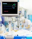 Patients monitor in pediatric intensive care unit Royalty Free Stock Photo