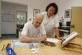 Rehabilitation of a stroke Royalty Free Stock Photo
