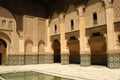 Patio at Ben Youssef Medrassa in Marrakech Royalty Free Stock Photo