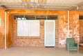 Underground house patio vintage, Coober Pedy, Australia
