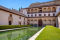 Patio de Camares in the Alhambra of Granada Royalty Free Stock Photo