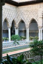 Patio de las Doncellas in Alcazar, Seville, Spain