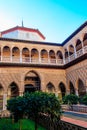 Patio de las Doncellas in Royal palace, Real Alcazar (built in 1360) in Seville, Andalusia, Spain Royalty Free Stock Photo