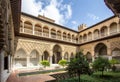 Patio de las Doncellas in Royal palace of Seville, Spain Royalty Free Stock Photo