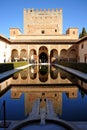 Patio de los Arrayanes, Alhambra palace in Granada, Spain