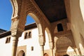 Patio de los Arrayanes, Alhambra palace in Granada, Spain Royalty Free Stock Photo