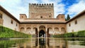 Patio de los arrayanes Royalty Free Stock Photo