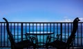 Patio furniture Hawaii Pacific Ocean tropical view