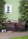 Patio garden Royalty Free Stock Photo