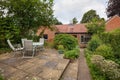 Patio garden with table and chairs