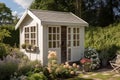 Patio garden shed furniture. Generate Ai