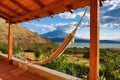 Patio with hammock in Ecuador Royalty Free Stock Photo