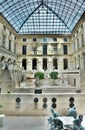 Patio inside Louvre, Paris, France Royalty Free Stock Photo
