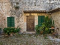 Patio in an old spanish house Royalty Free Stock Photo