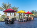 Patio seating, El Paseo Drive