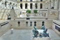 Patio with statue inside Louvre