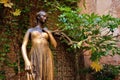 Patio and statue Juliet, Verona, Italy Royalty Free Stock Photo