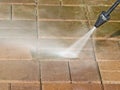 Patio washing Royalty Free Stock Photo