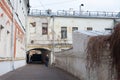 Patio of Yaroshenko House in Podkolokolny Street in Moscow