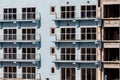 Patios on New Condo Construction Royalty Free Stock Photo