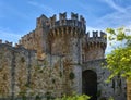 Patmos castle tower Royalty Free Stock Photo