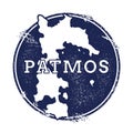 Patmos vector map.
