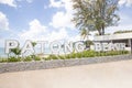 Patong Beach white sign in Phuket,Thailand